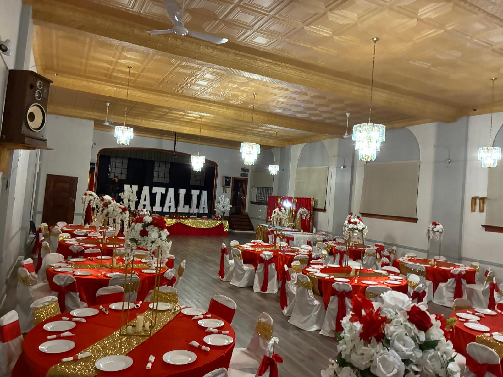 Natalia quinceañera reception hall