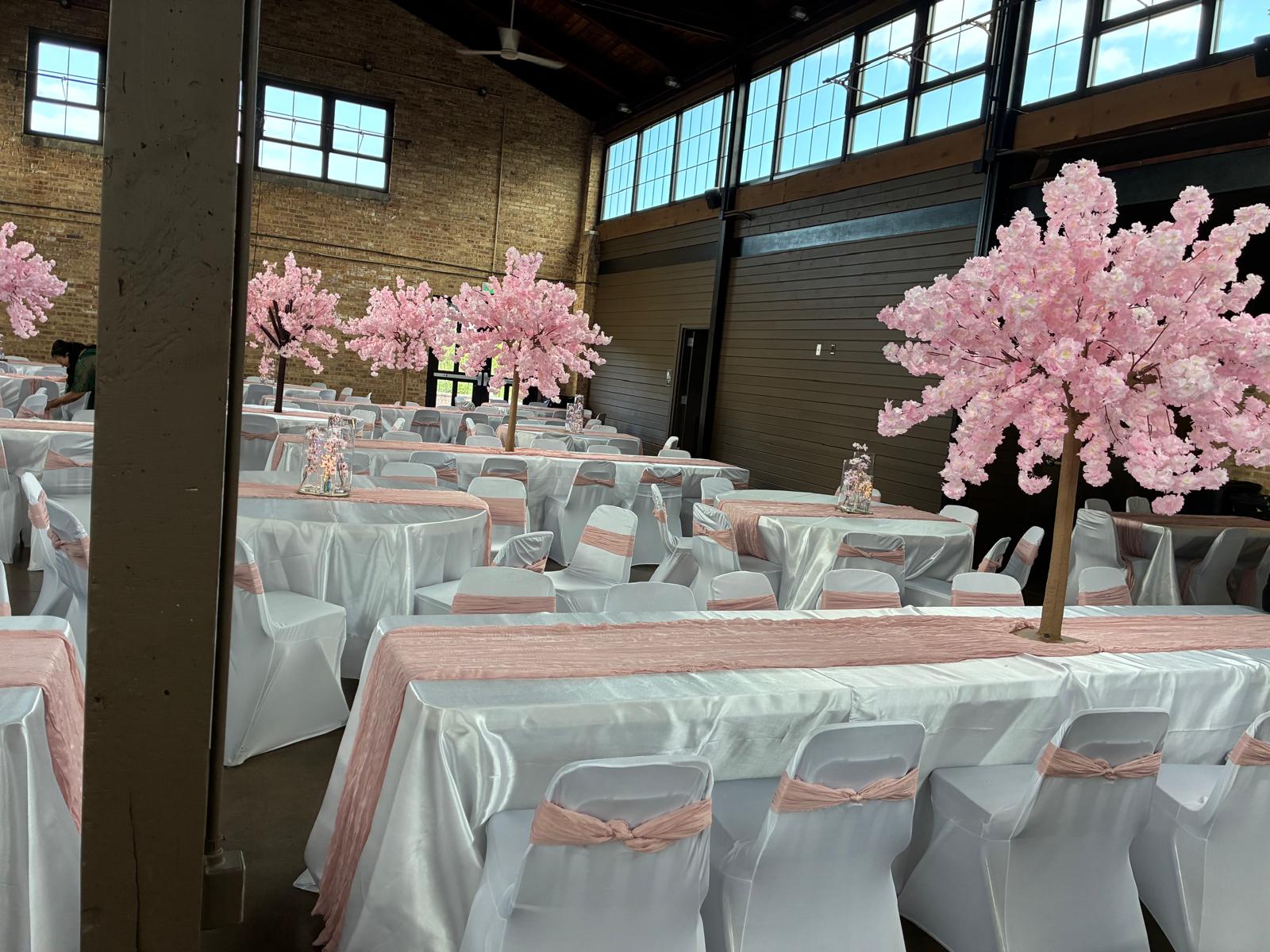 Cherry blossom wedding reception