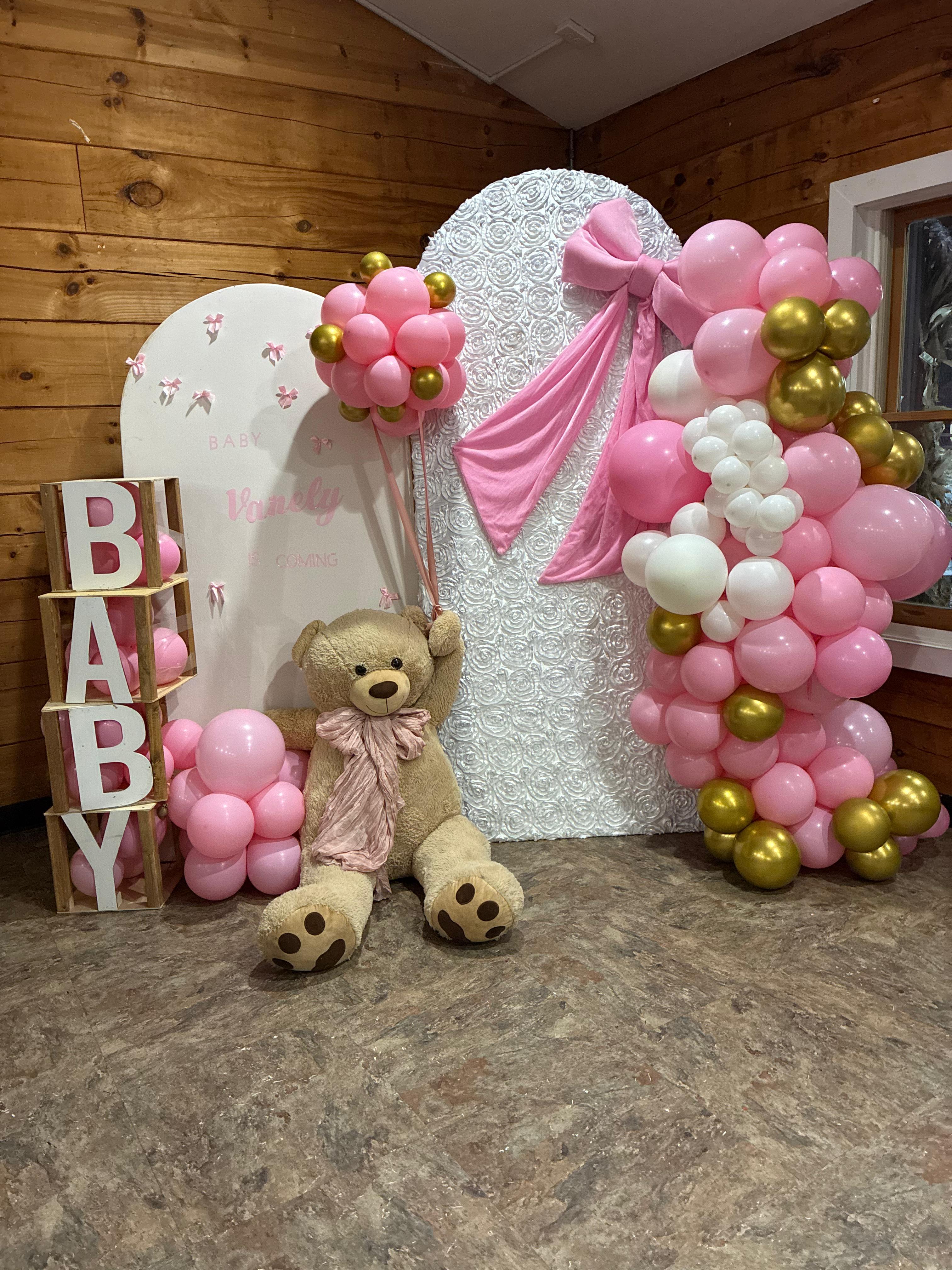 Baby shower celebration setup