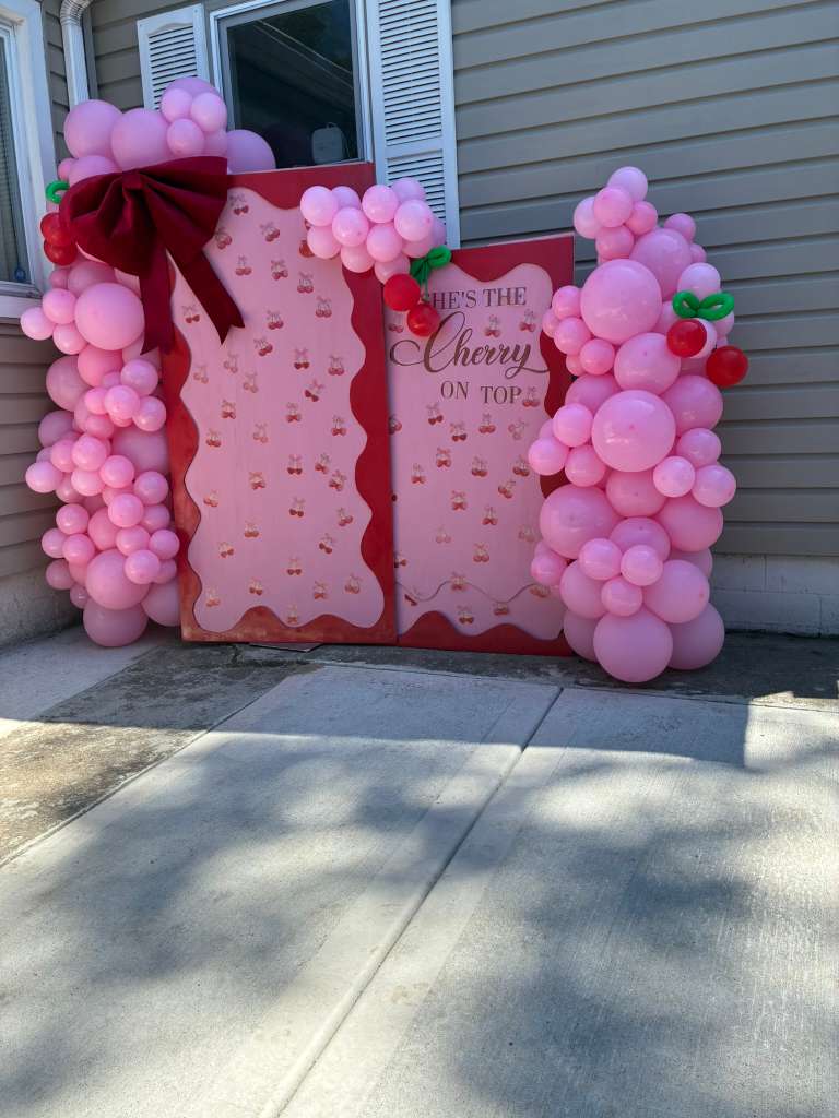 Birthday party backdrop