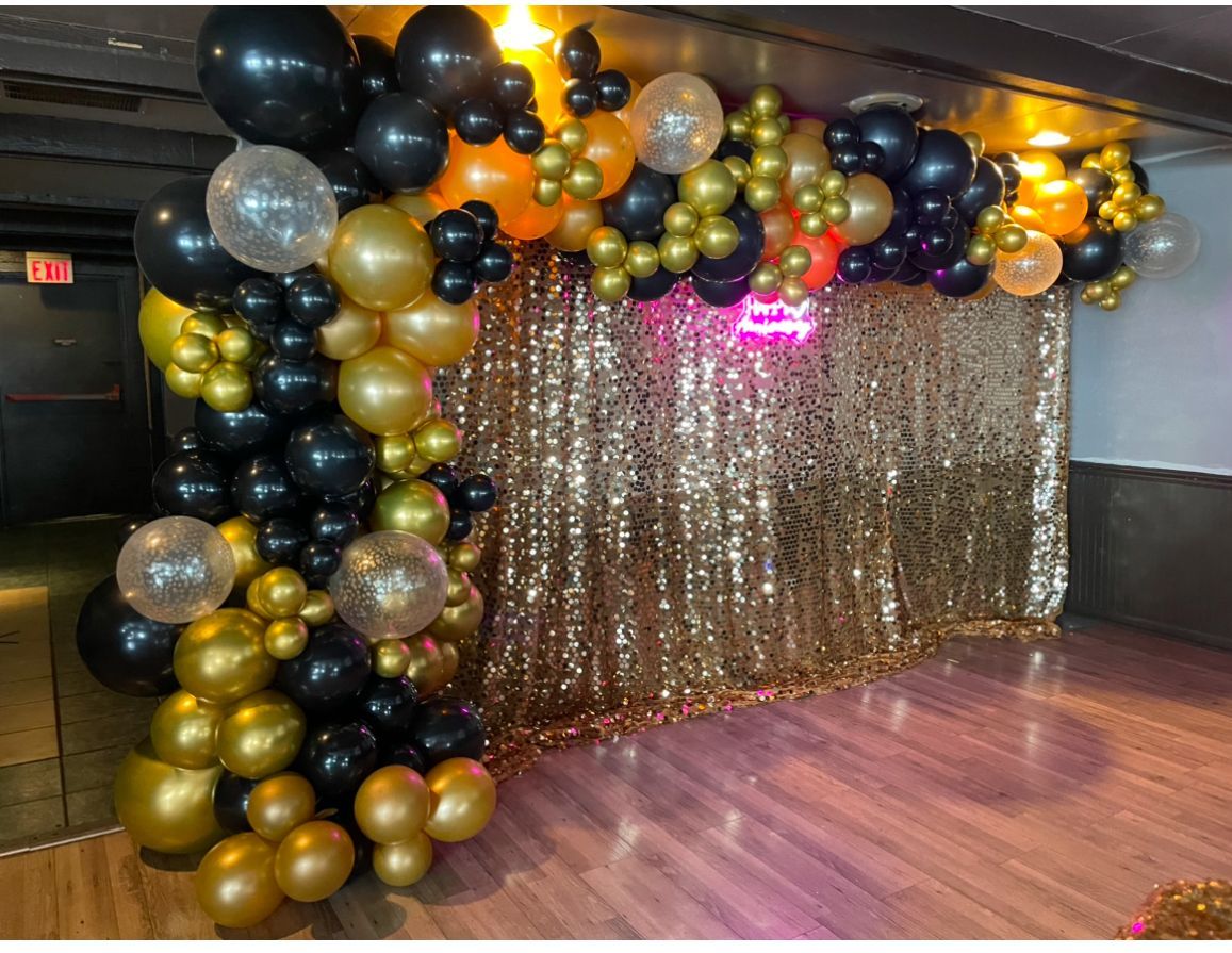 Birthday balloon backdrop