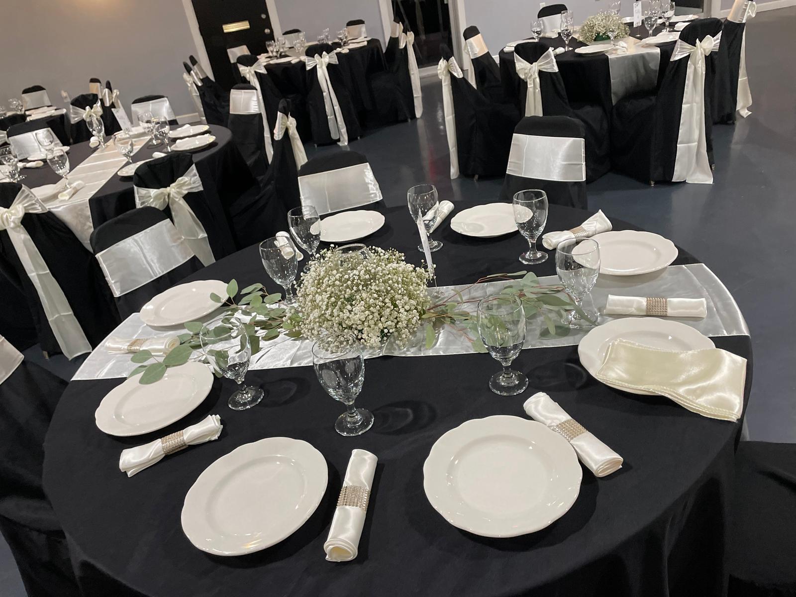 Tall floral centerpiece arrangement