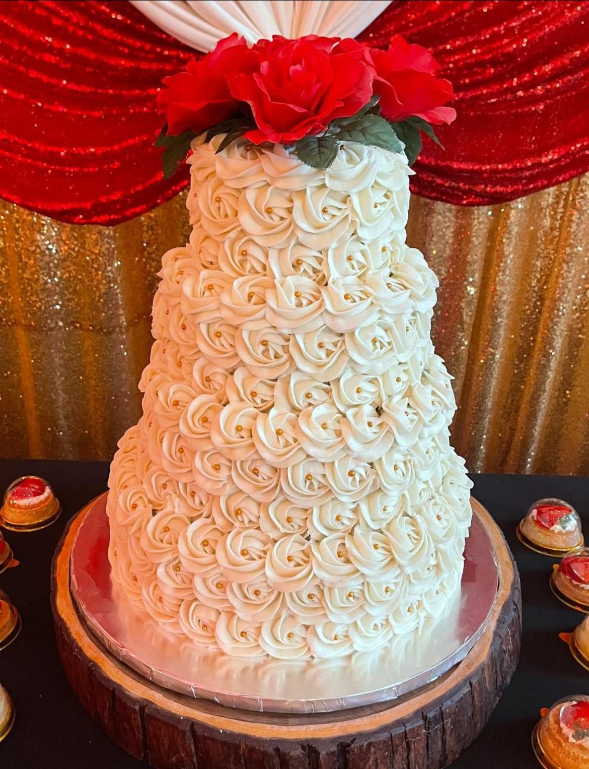 Themed dessert arrangement with matching color palette