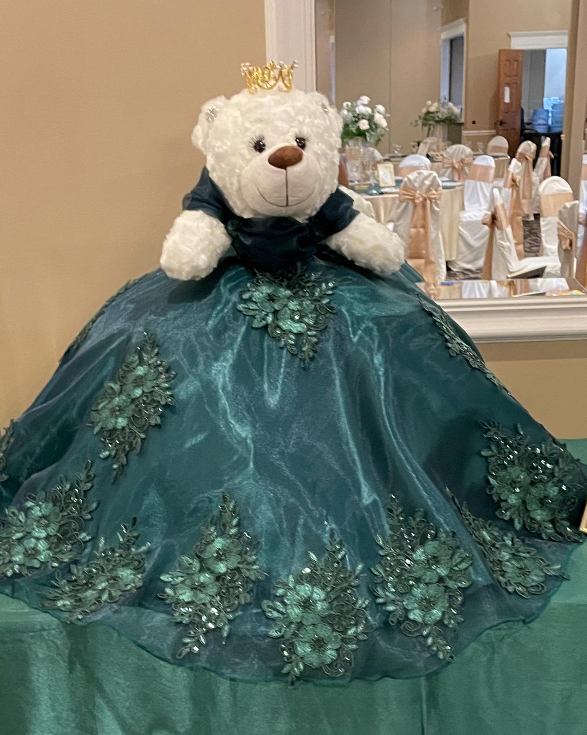 White and blush floral accent piece